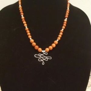 Genuine goldstone gemstone necklace